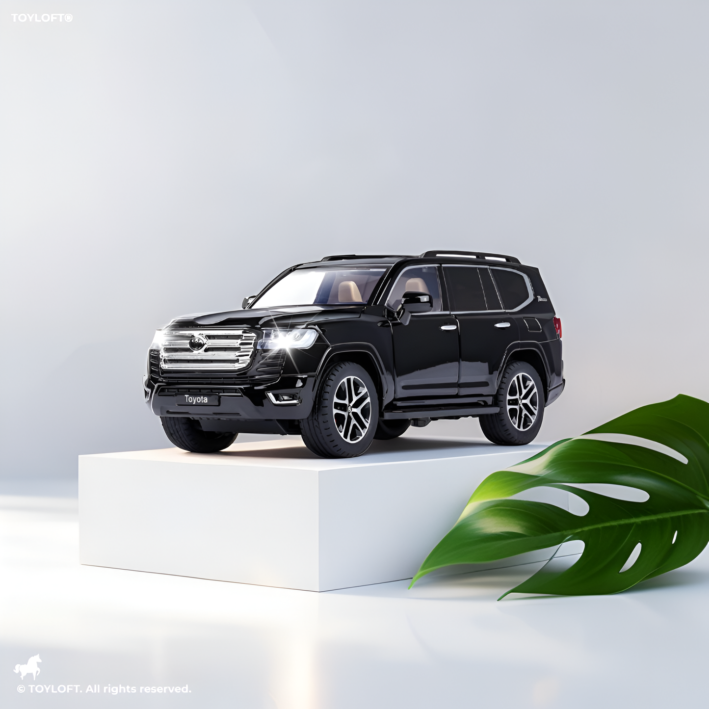 Black - Toyota Land Cruiser – LC300 Diecast Model - High-Quality Alloy Collectible Car with Detailed Craftsmanship - Scale - 1:18 - MD1440