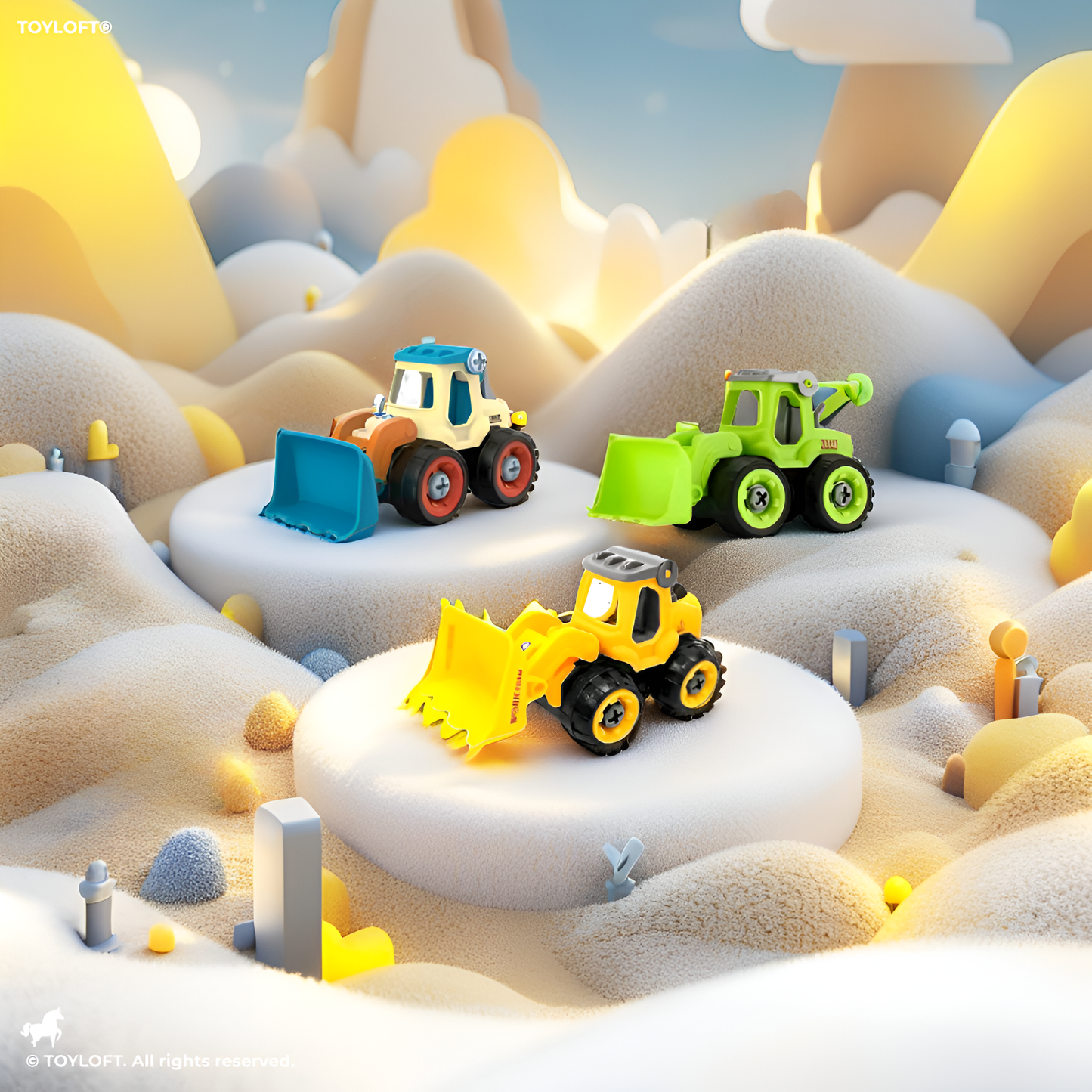 Construction JCB Toy Set for Kids | Heavy Duty Building Play Set LMI11017.