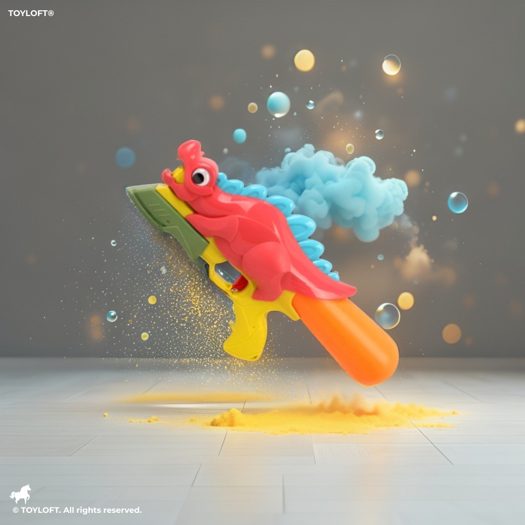 Dinosaur Water Gun for Kids – Fun Dragon-Themed Squirt Toy for Summer Outdoor Play Red LMI14287.