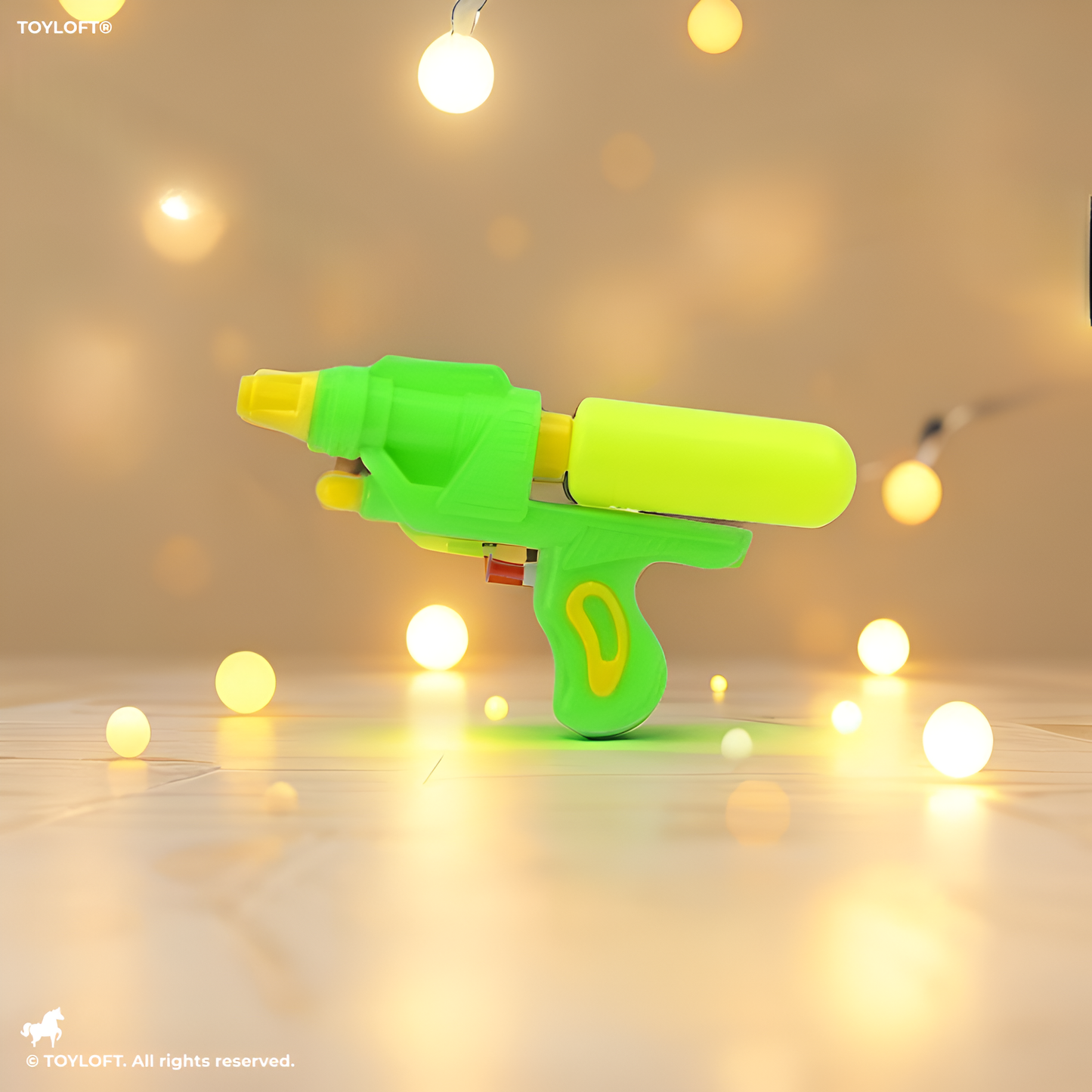 High-Capacity Water Gun for Kids & Adults – Powerful Pressurized Water Blaster for Pool, Beach & Summer Fun (Green/Yellow) LMI14368