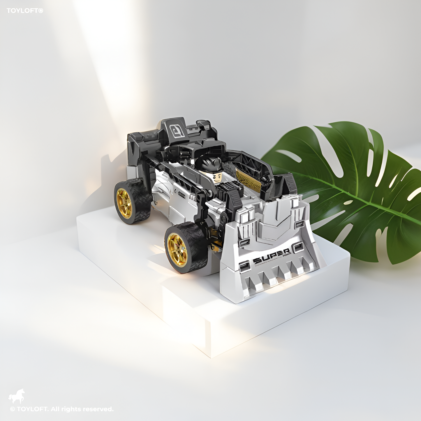 2.4GHz Remote Control Drift Stunt Car – 4WD RC Racing Car with 360° Rotation, LED Lights & Wireless Controller Black NX15833.