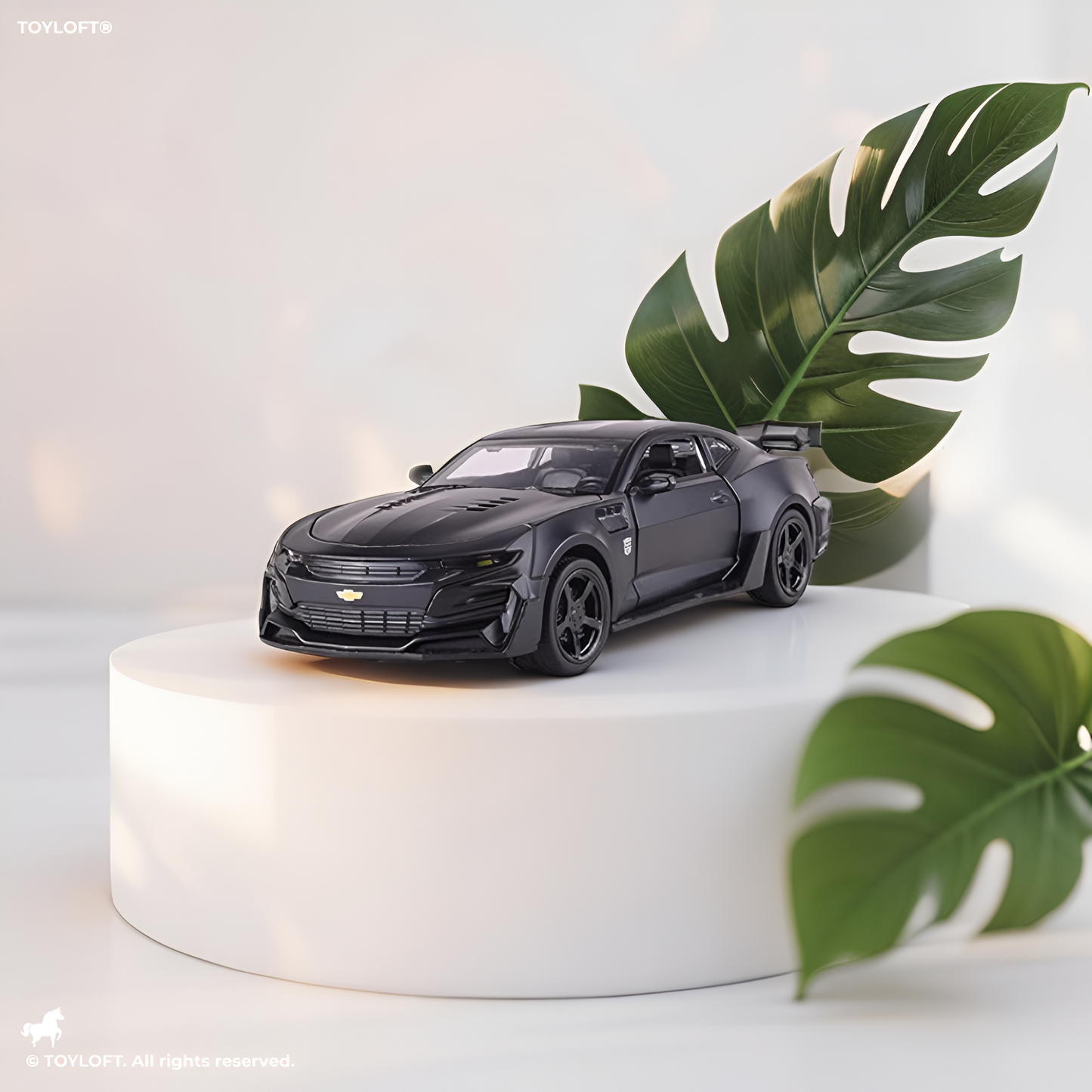 Chevrolet Camaro Model 1:36 Scale Diecast Car - Black Metal Collectible | TV-N-24