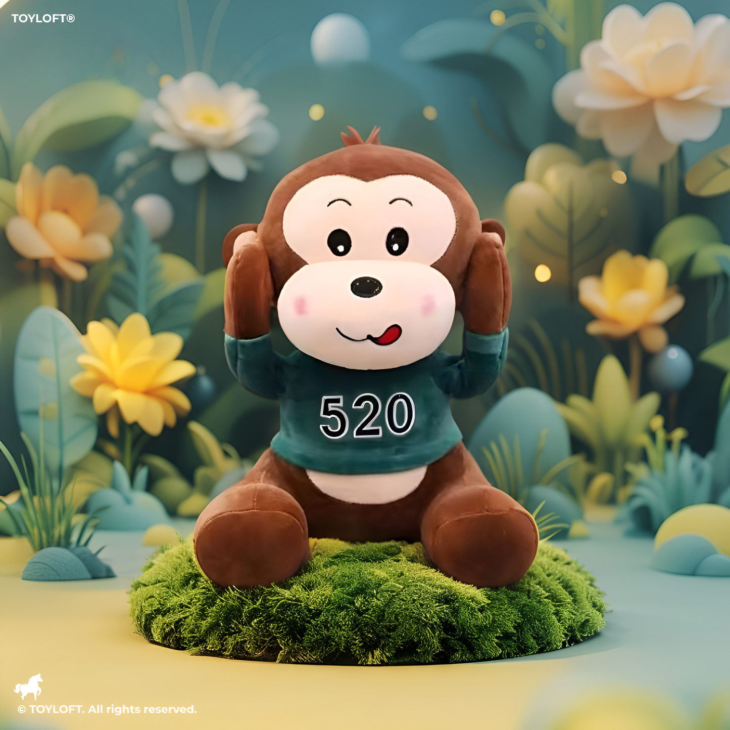 BLUE - CheekyChimp Plush – 10 Inch Soft Monkey Stuffed Animal | Cute & Cuddly Plush Toy for Kids -MS14459