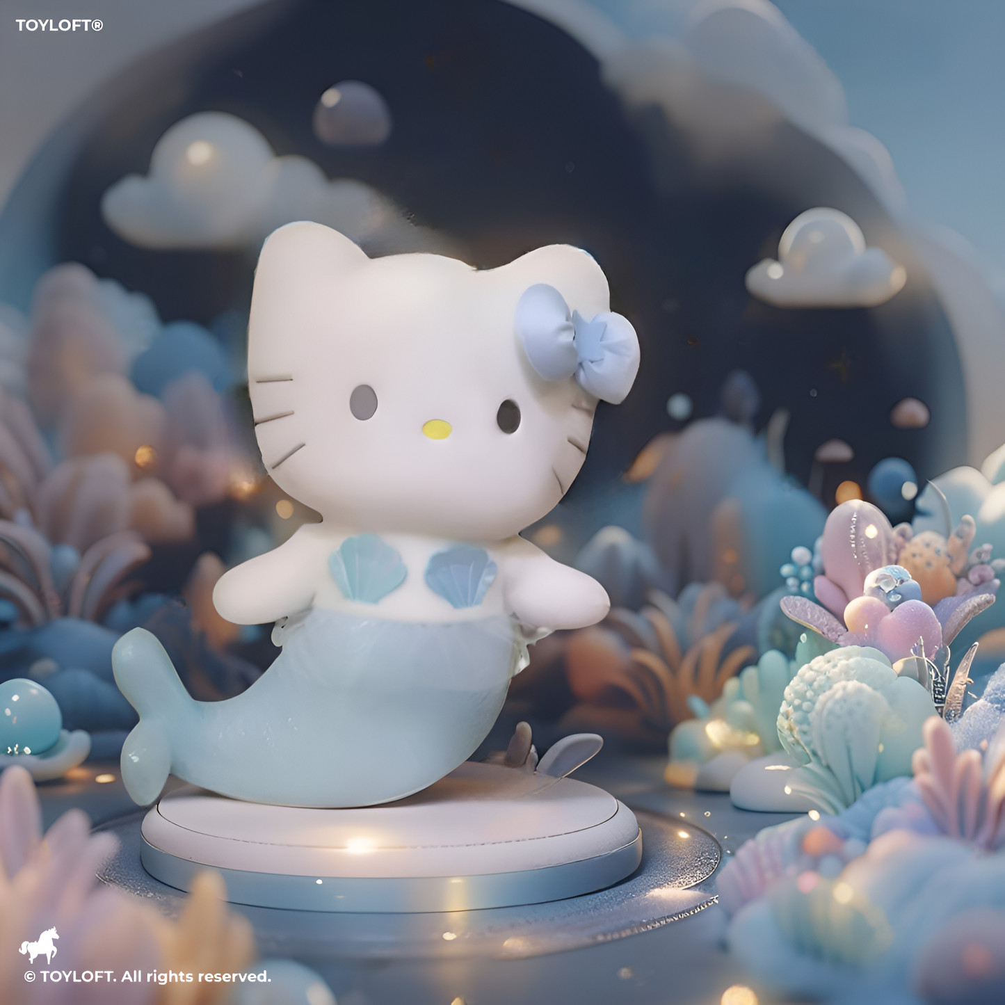 Blue - Sanrio Kuromi Mermaid Soft Toy – Adorable Kawaii Pillow, Cozy Room Decoration & Anime Collectible Gift 10 inch - MS13986