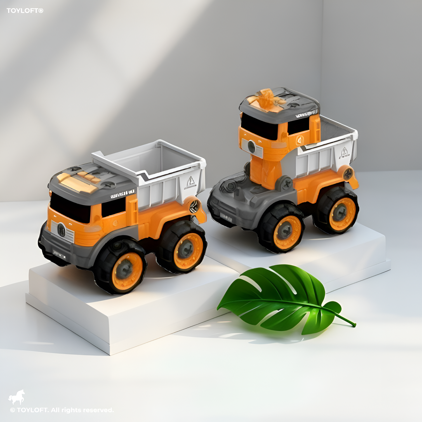 DIY Build & Take Apart Dump Truck Toy for Kids | Educational Orange Construction Vehicle LMI15595
