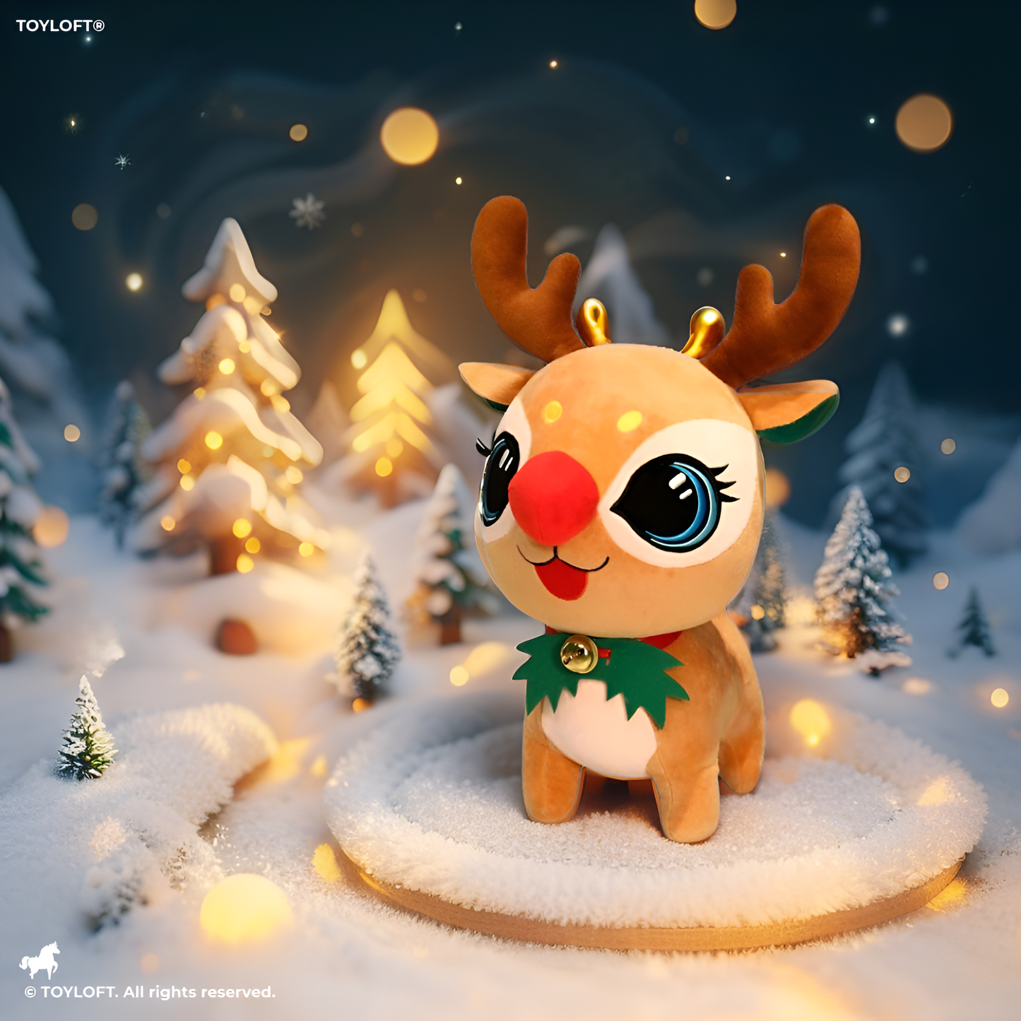 Christmas Reindeer Plush Toy – Soft & Cute Stuffed for Kids, Babies & Festive Home Décor - MS14116.