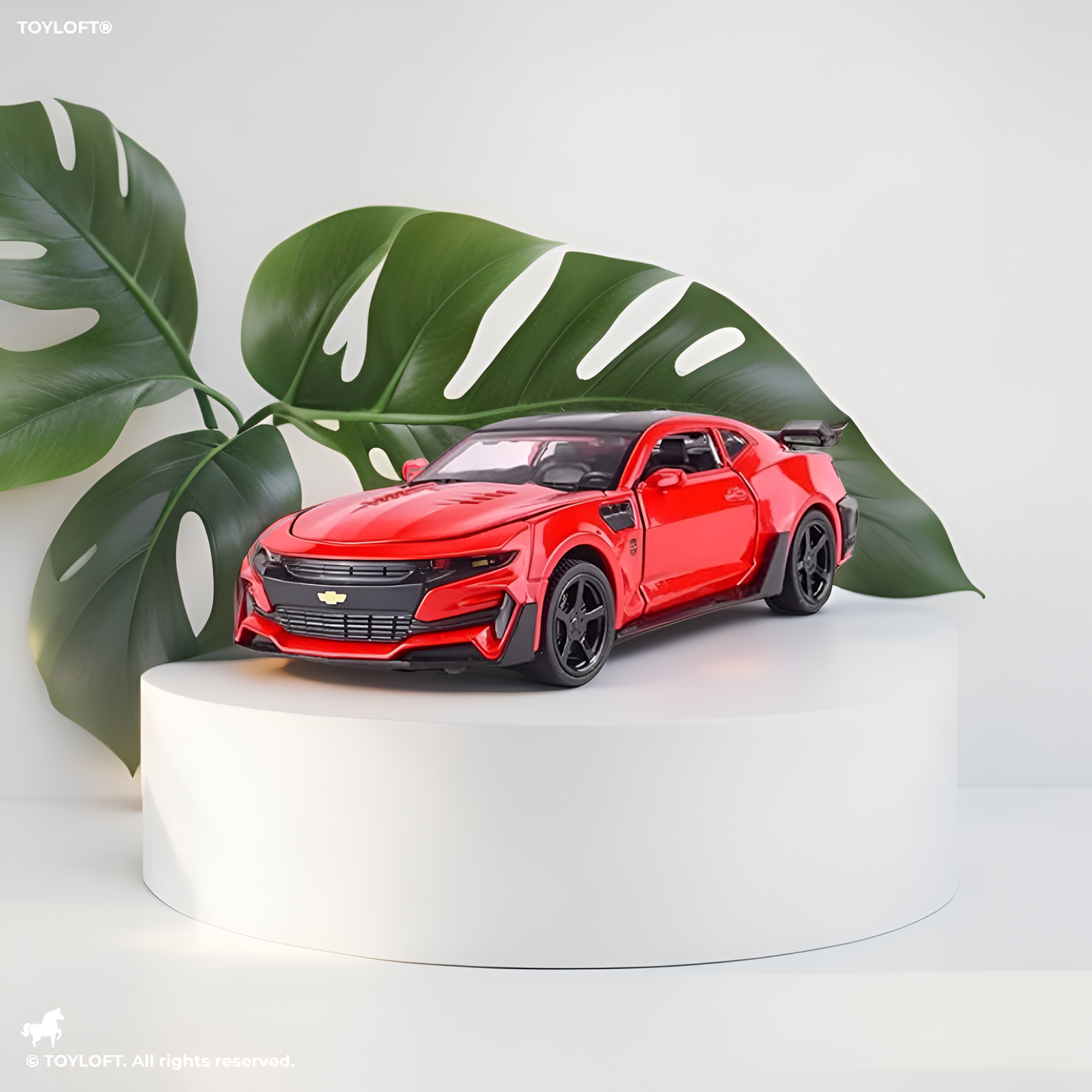 Chevrolet Camaro Model 1:36 Scale Diecast Car - Red Metal Collectible | TV-N-24