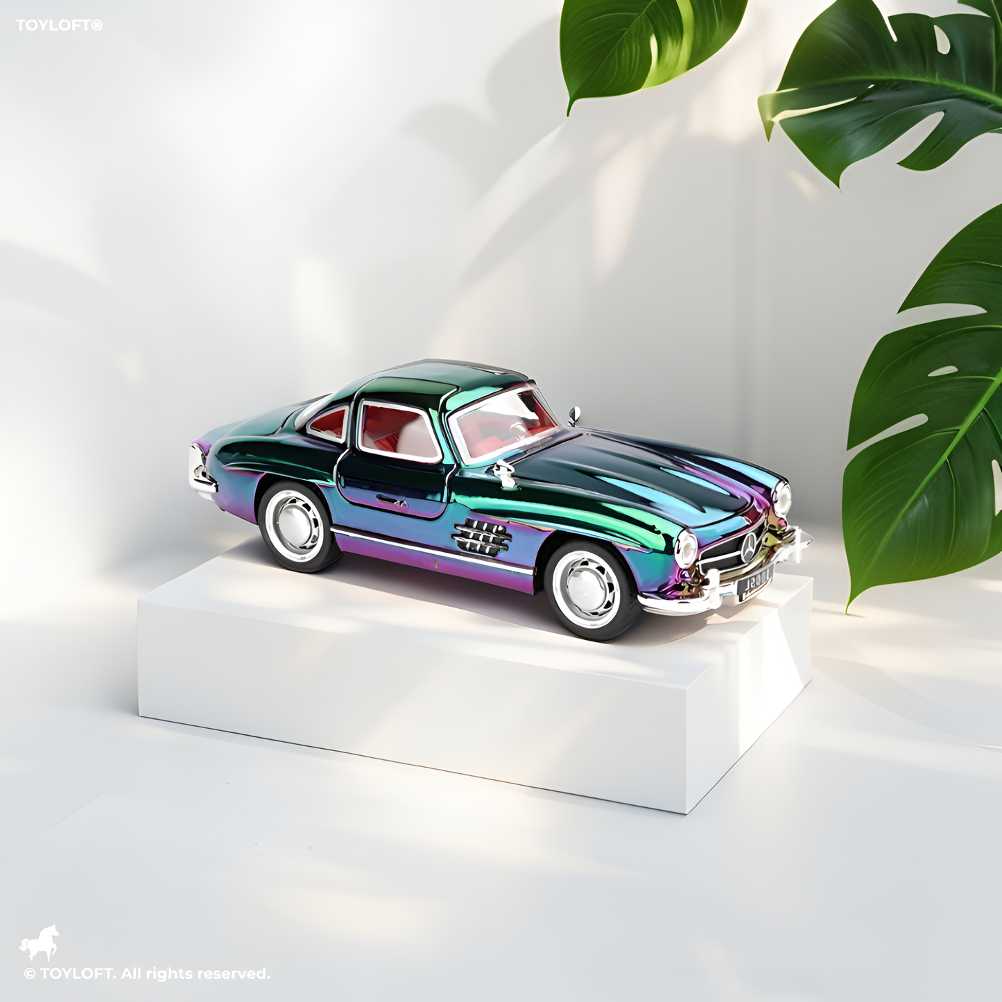 Mercedes-Benz 300SL – Diecast Alloy Metal Model Toy - Scale 1:32 Vintage Car TV5450