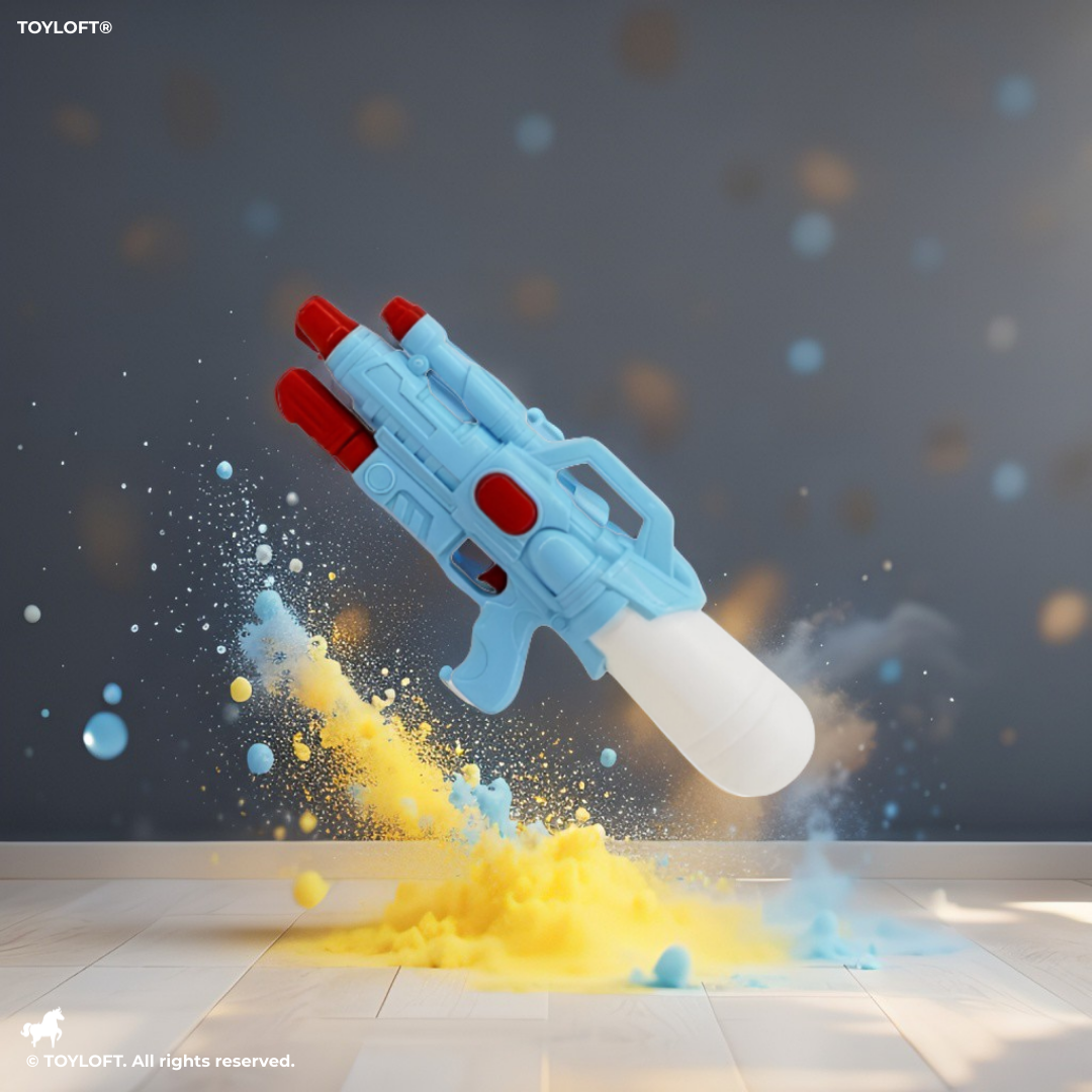 AquaRocket Blaster – Long-Range Water Gun for Outdoor Fun Blue LMI14556.