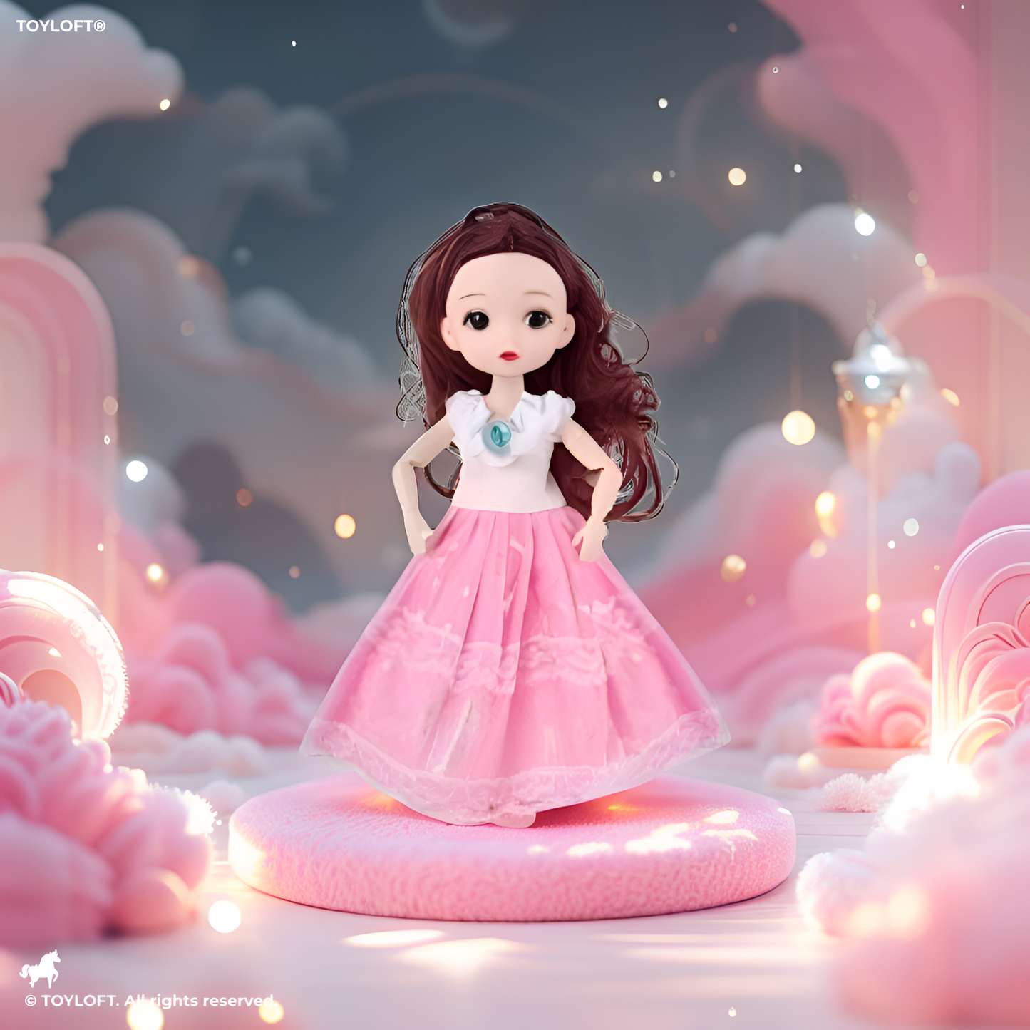 Binna Fashion Angel Doll (11-Inch) | Elegant Princess Dress & Wings | Collectible Gift Toy for Girls 3+ LMI14020