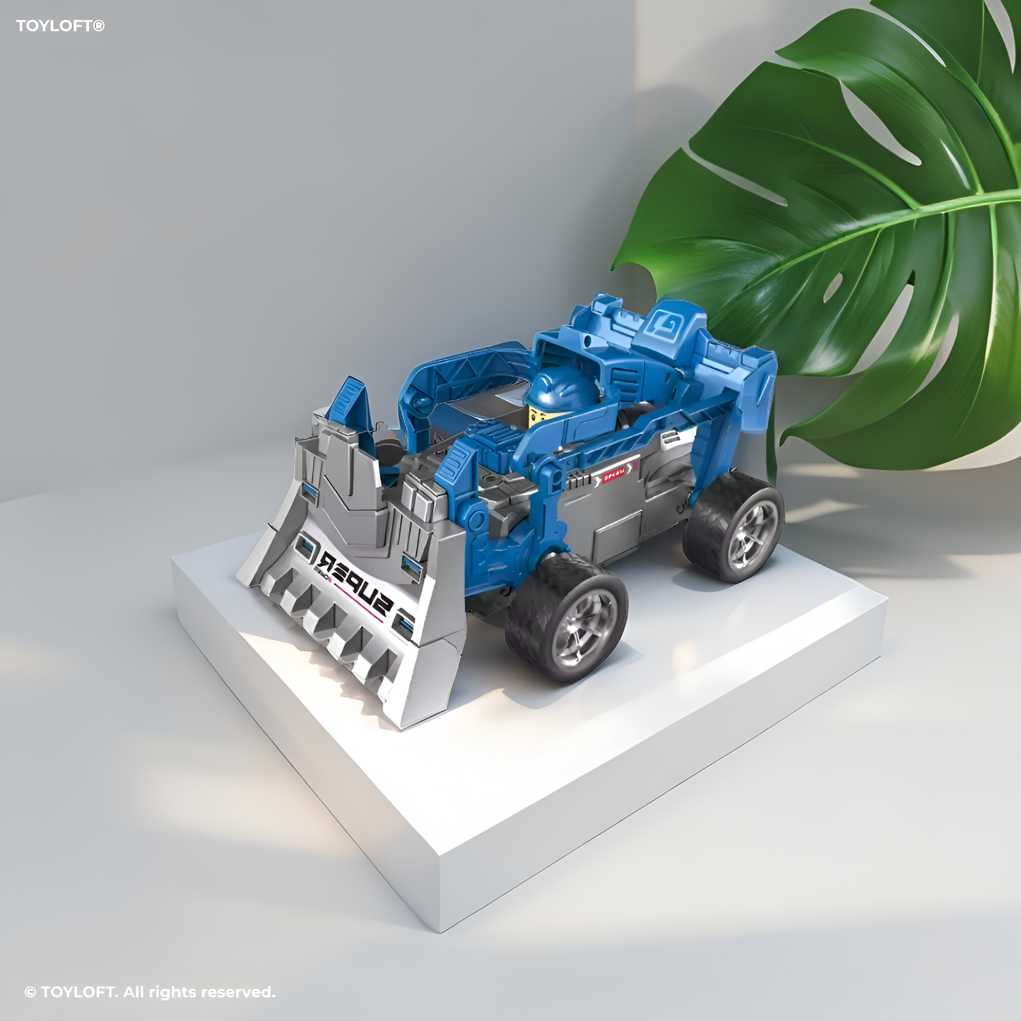 2.4GHz Remote Control Drift Stunt Car – 4WD RC Racing Car with 360° Rotation, LED Lights & Wireless Controller Blue NX15833.