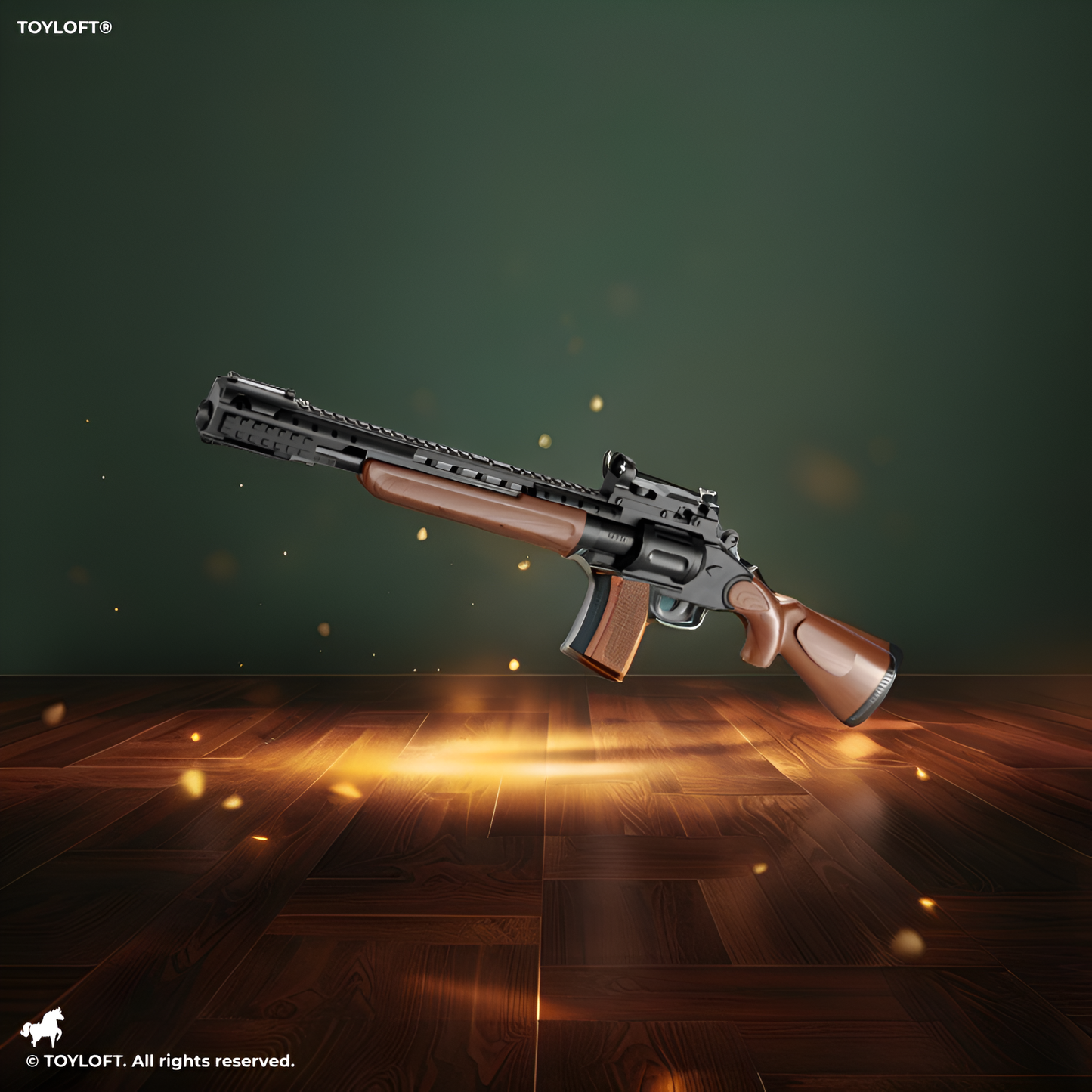 Royal Large Pump-Action Toy Shotgun for Kids – Foam Dart Blaster Rifle with Manual Loading, Realistic Wood-Texture Design, Role-Play Shooting Toy LMI13759.