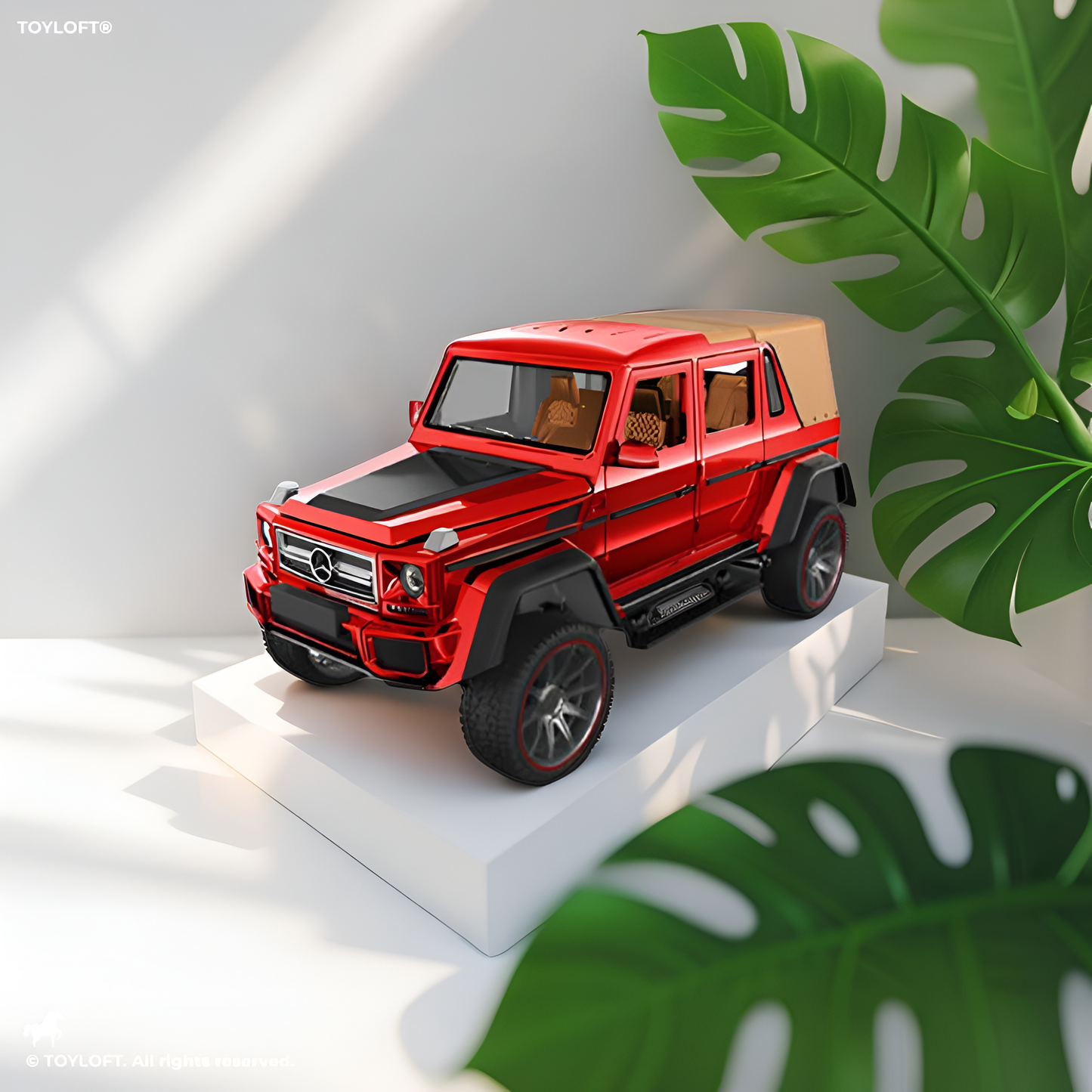 Mercedes-Benz Model Metal Diecast Car Scate Red  1:22 LMI15511