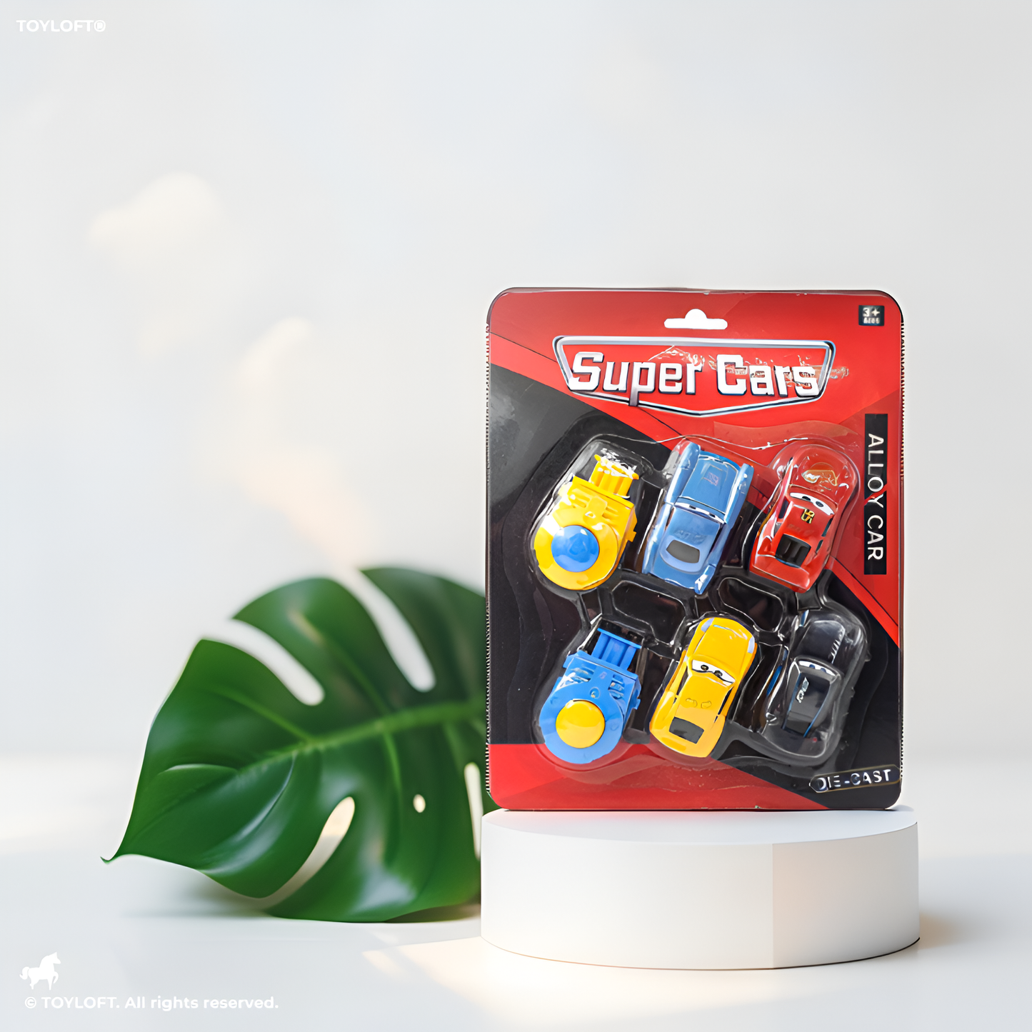 Cars Toy Set – Lightning McQueen & Friends with 2 Launchers for Kids Racing Car Playset.