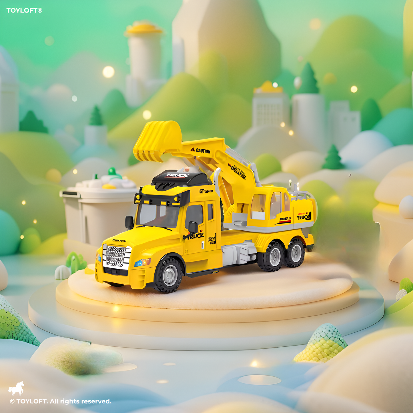 TrashMaster - High-Quality 4-Channel Remote Control Garbage Truck with Lights & Realistic Design - MD1666.