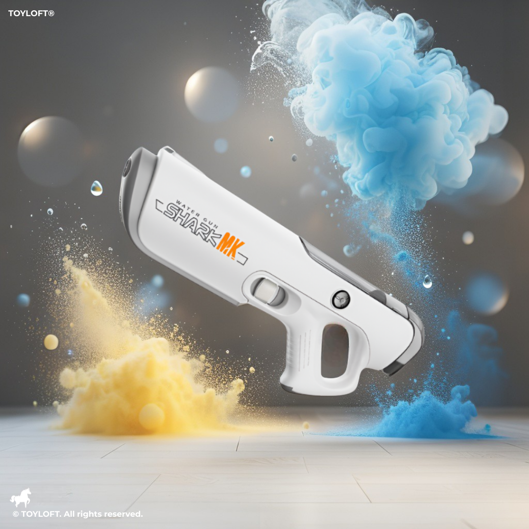 JetStream - Rechargeable Electric Water Gun | High-Speed Automatic Squirt Gun for Kids & Adults | Outdoor Summer & Holi Play Grey LMI14261.