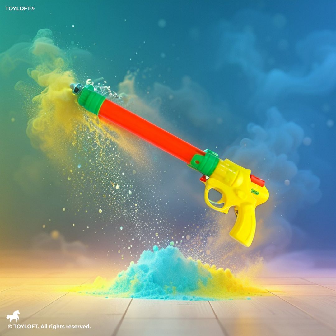 Long Pistol Water Gun Toy – Powerful Outdoor Squirt Gun for Kids, Teens & Adults Yellow LMI16096.