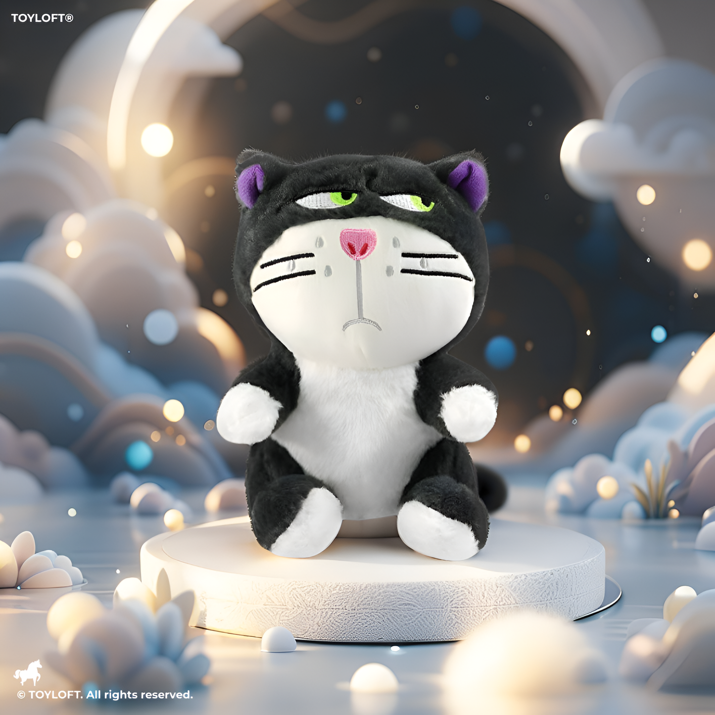 Ultra Black Cat - Soft Plush Stuffed Toy for Kids, Babies, Boys & Girls | Birthday Gift & Home Decoration - MS14012.