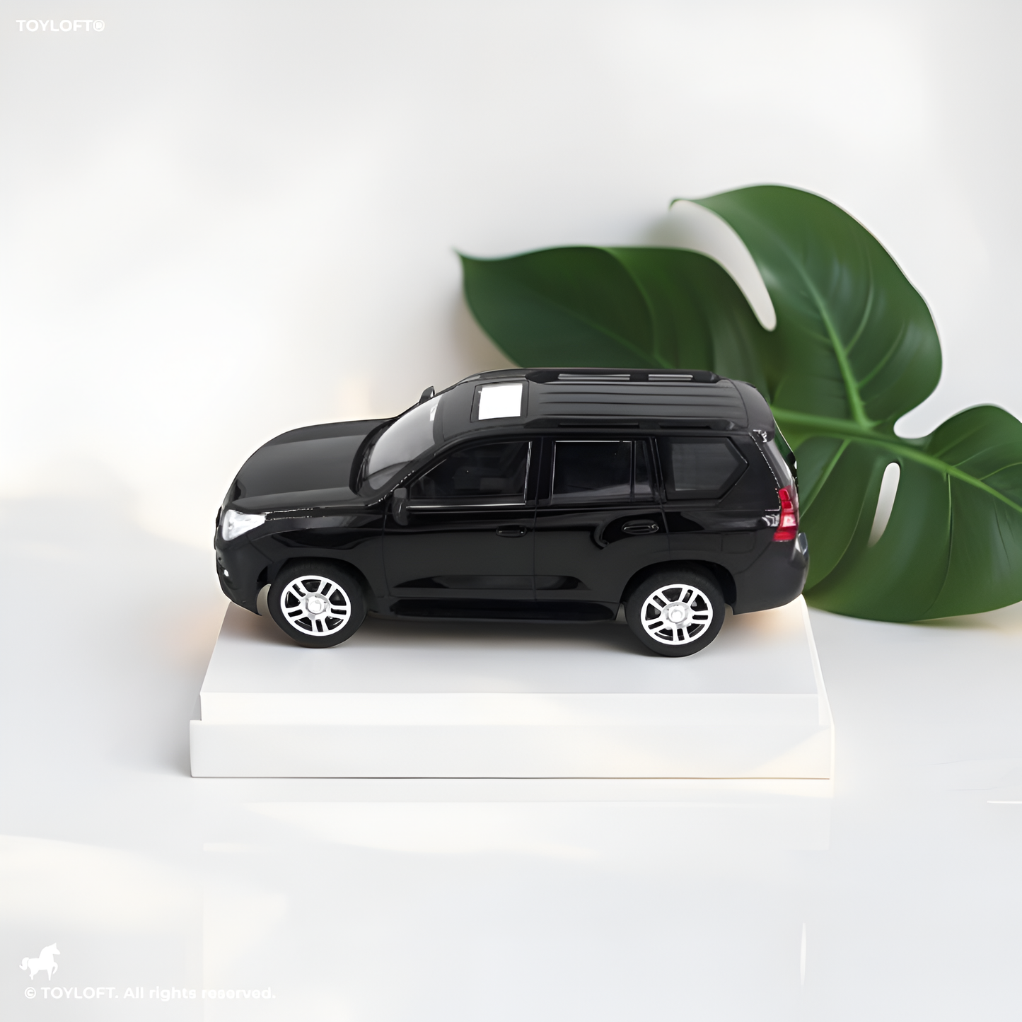 Black - Toyota Land Cruiser Prado – High-Quality Remote Control Toy Car for Kids and Collectors - MS13812.