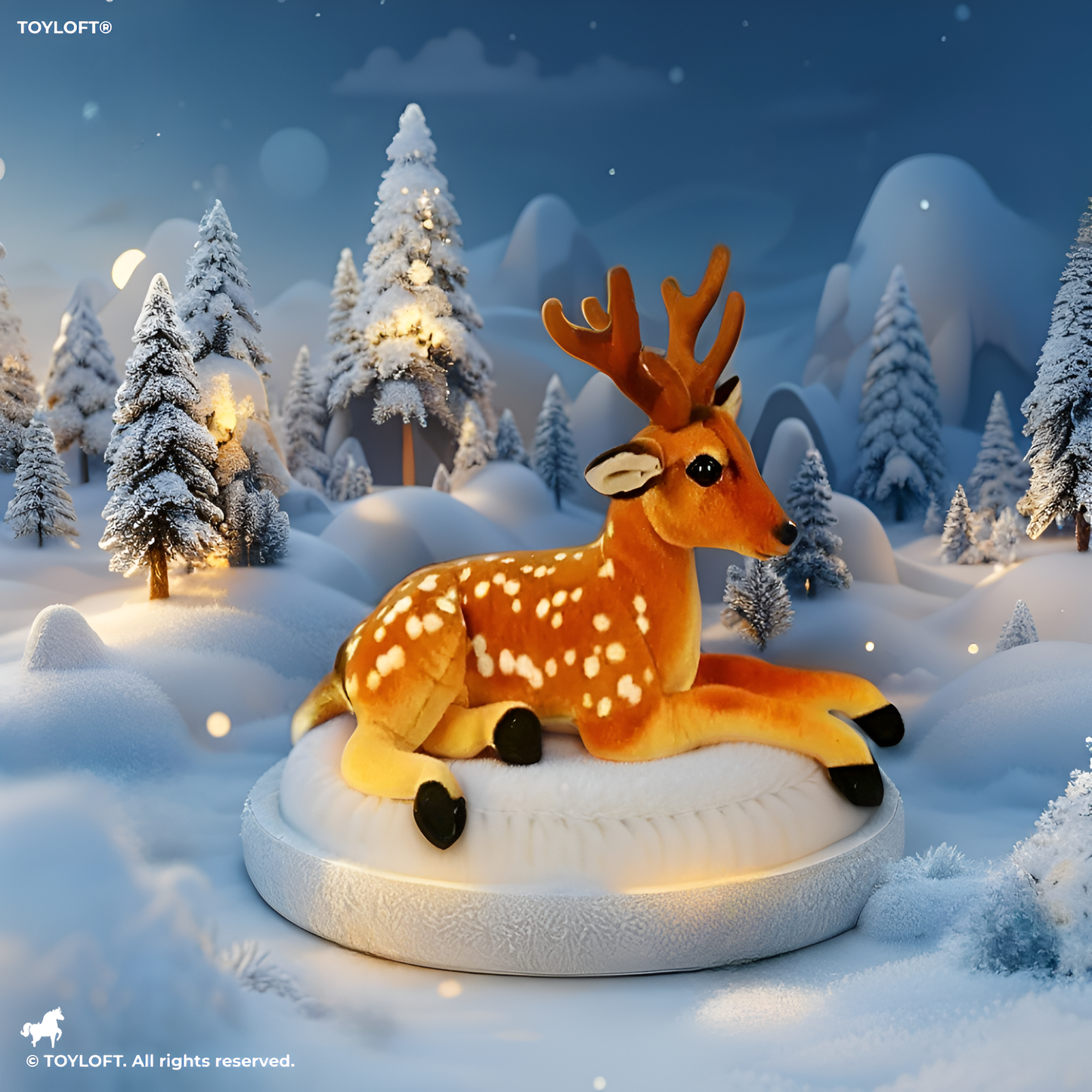 Hugsy Chital – Soft Chital Deer Plush Toy for Kids | Cute & Huggable Stuffed Animal Gift for Babies, Toddlers - MS2100