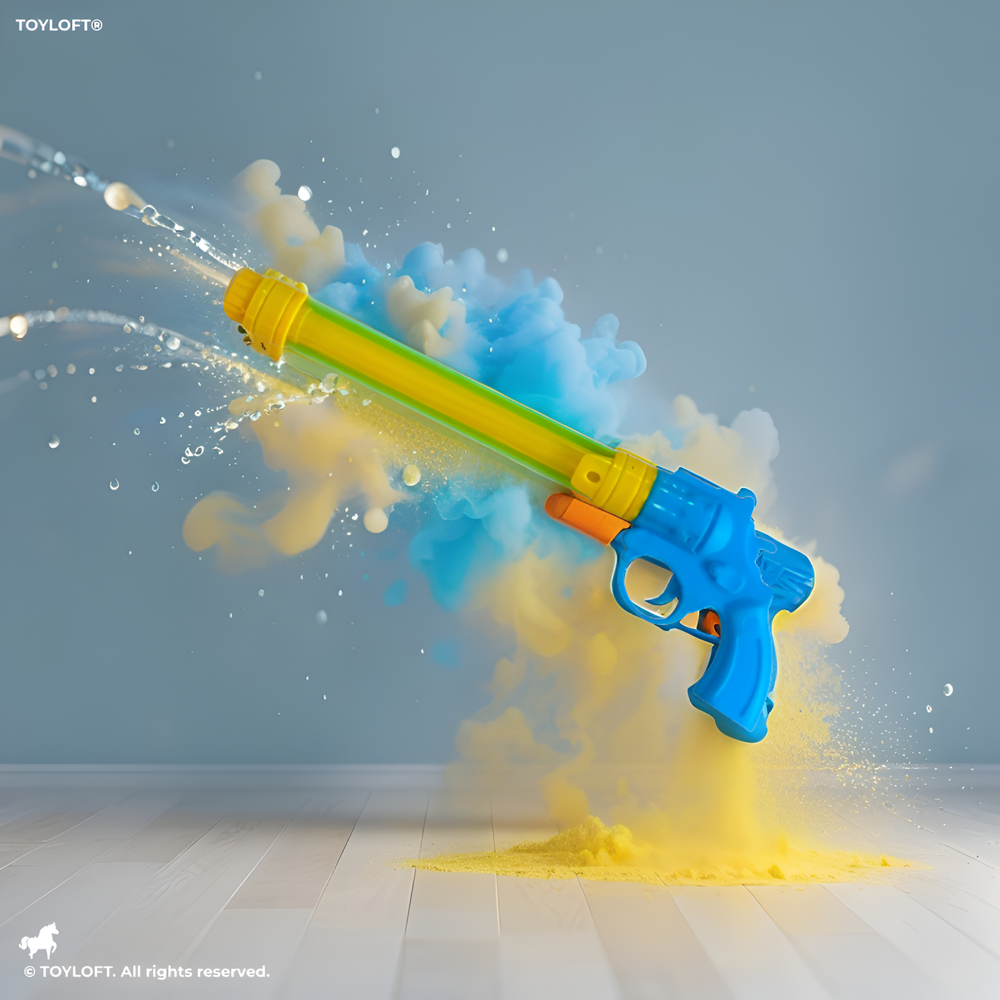 Long Pistol Water Gun Toy – Powerful Outdoor Squirt Gun for Kids, Teens & Adults Blue LMI16096.