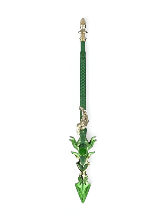 Green Crystal Miniature Staff Prop - Nature / Poison Element Collectible NX12494