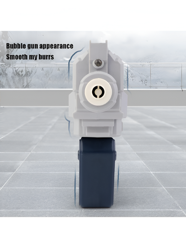 Cool Sci-Fi Design LED Light-Up Bubble Gun Toy - Fun Automatic Bubble Blower for Parties NX15649