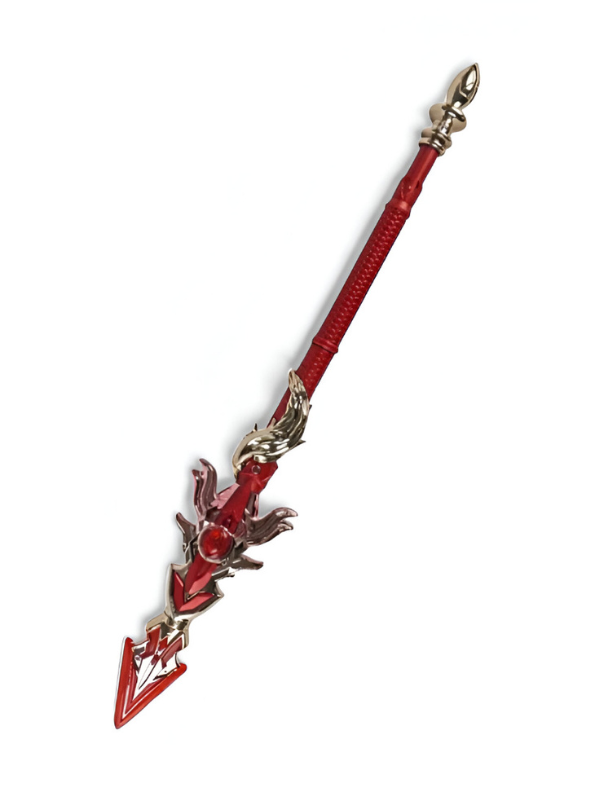 Red Crystal Miniature Staff or Spear Prop - Fire Element Collectible NX12494