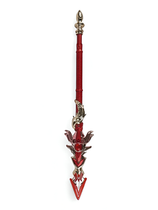 Red Crystal Miniature Staff or Spear Prop - Fire Element Collectible NX12494
