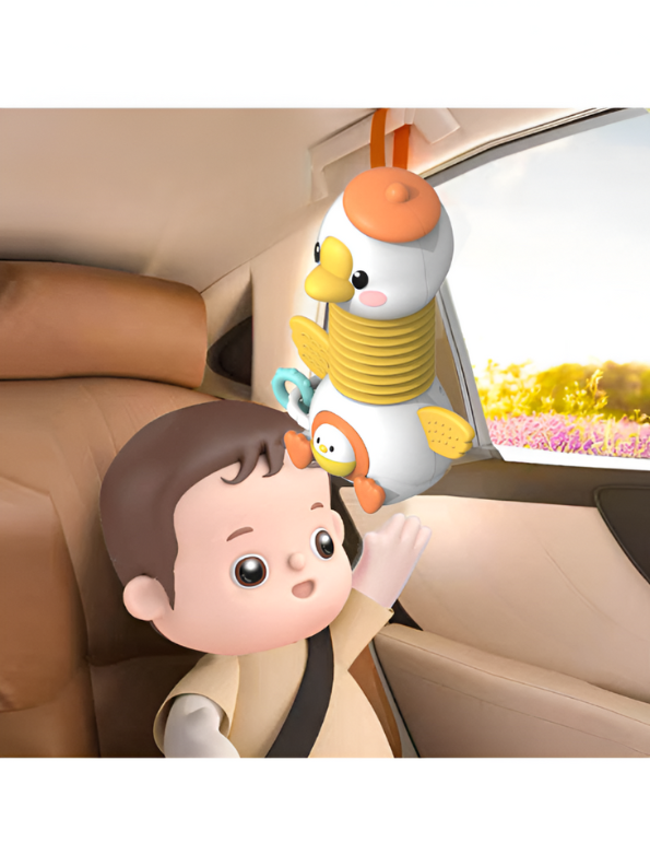 Multifunctional Baby Educational Learning Toy | Suction Cup Rotating Duck Sensory Activity Game for Infants NX15658