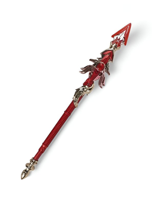 Red Crystal Miniature Staff or Spear Prop - Fire Element Collectible NX12494