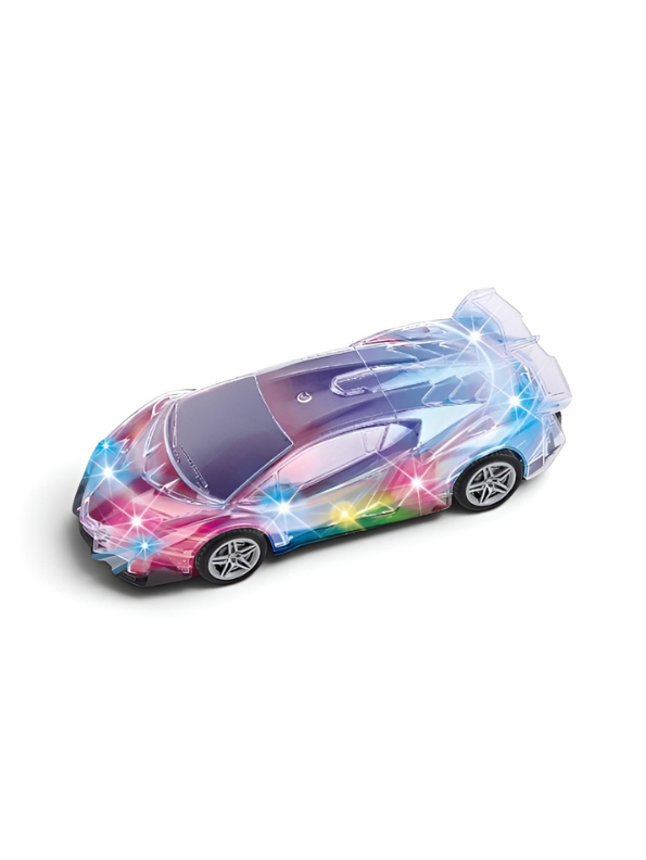 Cosmic Drifter 1:18 Scale Transparent Light-Up RC Sports Car with Sound LMI16919
