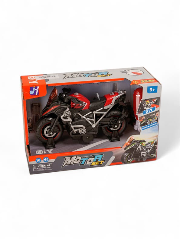 Csavarhuzo Diecast Bike Metal Model - Red (MD-N-24) | 1:32 Scale Collectible Motorcycle Toy