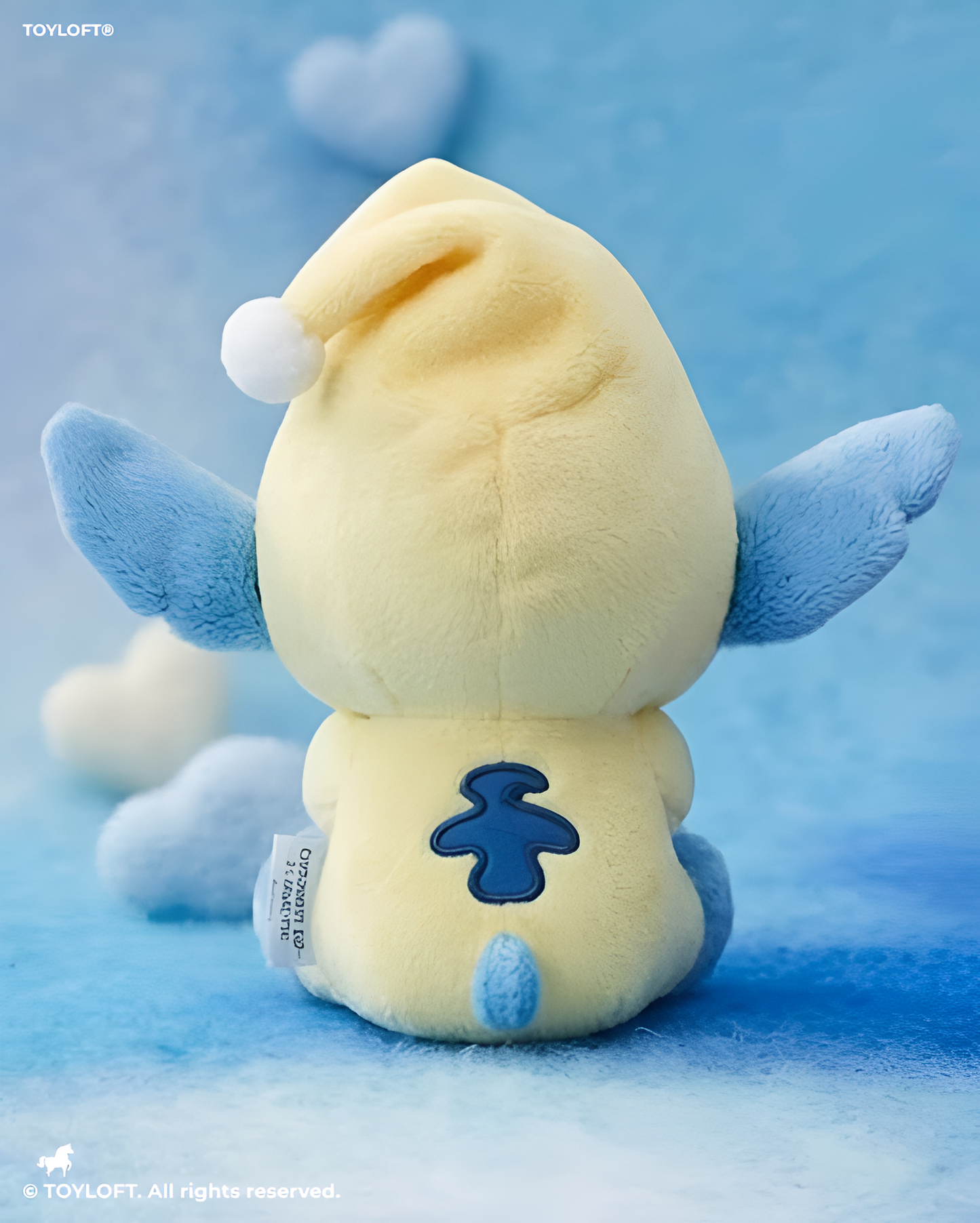 Cute 10-InchStitch Plush Toy with Burger & Yellow Nightcap ST15981.