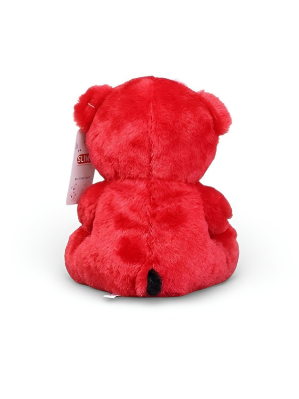 Cute 21cm Plush Stuffed Teddy with Red & Black Heart Red ST16170.
