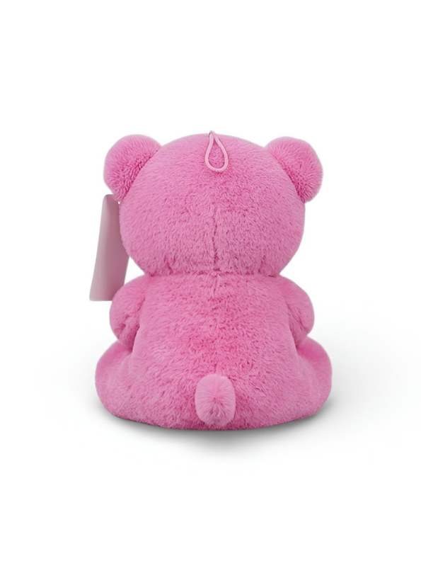 Cute 21cm Plush Stuffed Teddy with Red & Black Heart Pink ST16170.