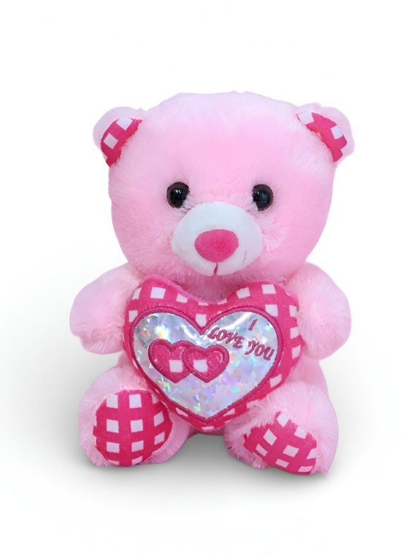 Cute 21 cm Red Teddy Bear with “I Love You” Heart – Soft Plush Toy ST16176.