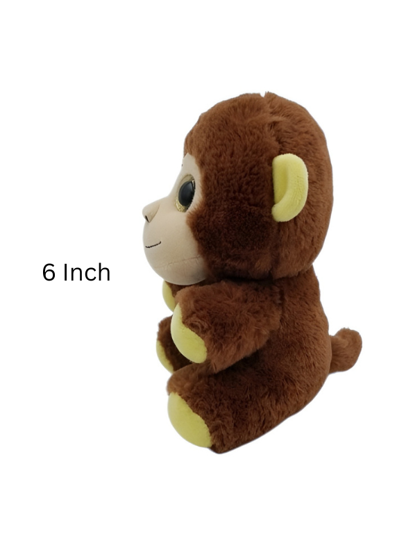 Cute 6-Inch Brown Monkey Plush Toy ST14952.