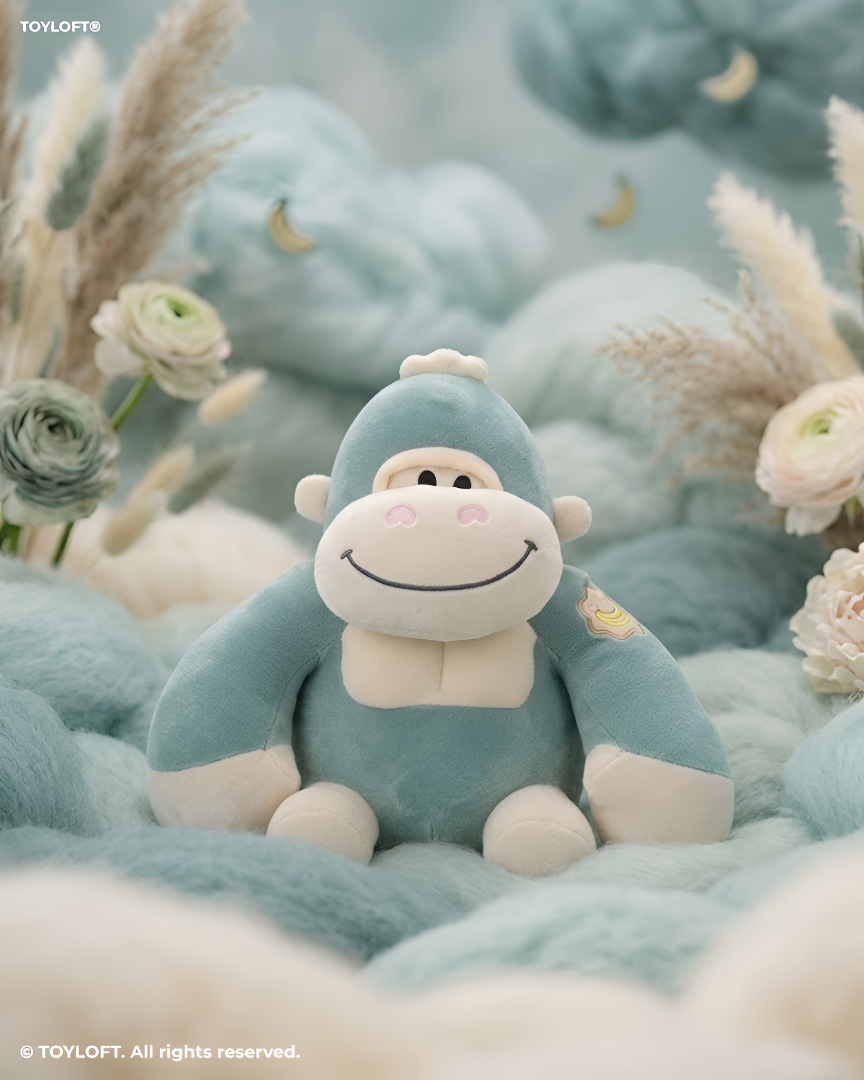 Cute 8-Inch Gorilla Stuffed Animal Plush Toy Green ST11456.