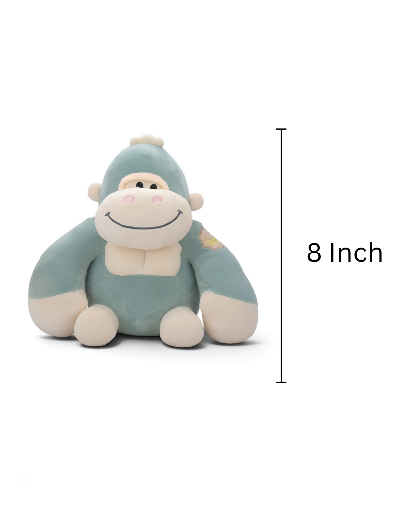 Cute 8-Inch Gorilla Stuffed Animal Plush Toy Green ST11456.