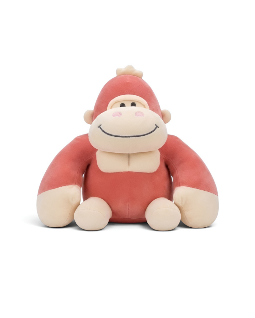 Cute 8-Inch Gorilla Stuffed Animal Plush Toy Pink ST11456.