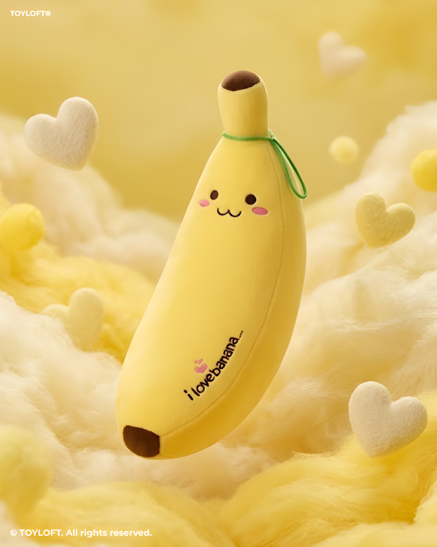 Cute Banana Plush Toy – Ultra-Soft Kawaii Yellow Banana Pillow ST14777.
