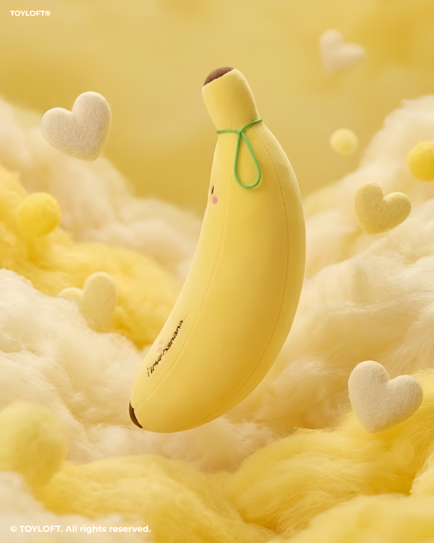 Cute Banana Plush Toy – Ultra-Soft Kawaii Yellow Banana Pillow ST14777.