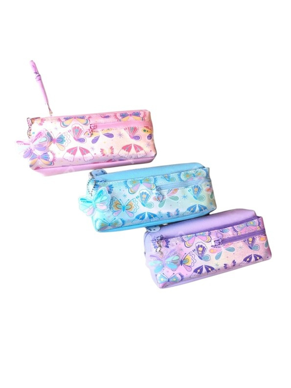 Blue - Cute Butterfly Pouch for Kids – Adorable & Durable Storage Bag for School, Travel & Gifts NOVGBT-50005.