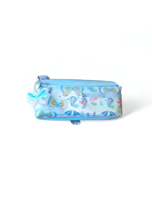 Blue - Cute Butterfly Pouch for Kids – Adorable & Durable Storage Bag for School, Travel & Gifts NOVGBT-50005.