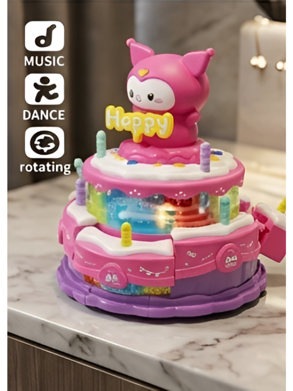 Cute Cake Lomi Musical Rotating Toy with Lights and Music (Ages 3+) TV7274
