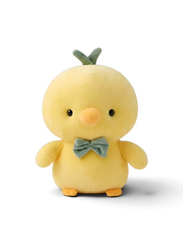Cute Chick Plush Toy – 10-Inch Soft Stuffed Duckling with Bowtie, Adorable Soft Toy for Kids ST15748