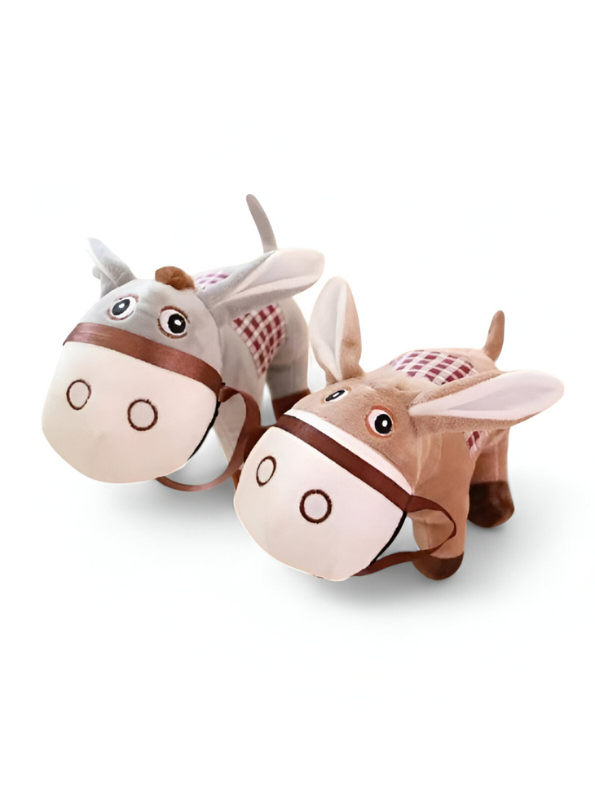 Grey - Cute Donkey Plush – 8-Inch Soft Stuffed Animal for Kids & Toddlers LMI11088.