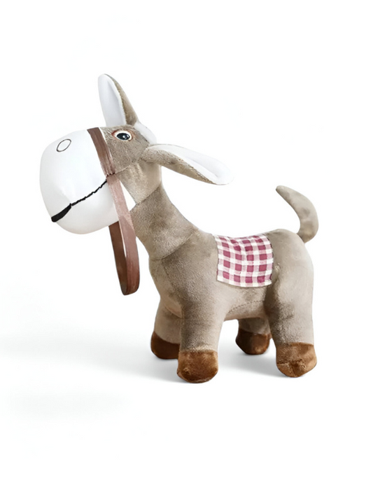 Grey - Cute Donkey Plush – 8-Inch Soft Stuffed Animal for Kids & Toddlers LMI11088.