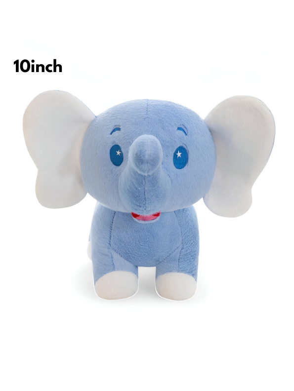 Cute Elephant Soft Toy - 10-inch Plush Stuffed Animal for Kids LMI14151.